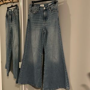 FRAME HIGH WAIST WIDE LEG JEANS
